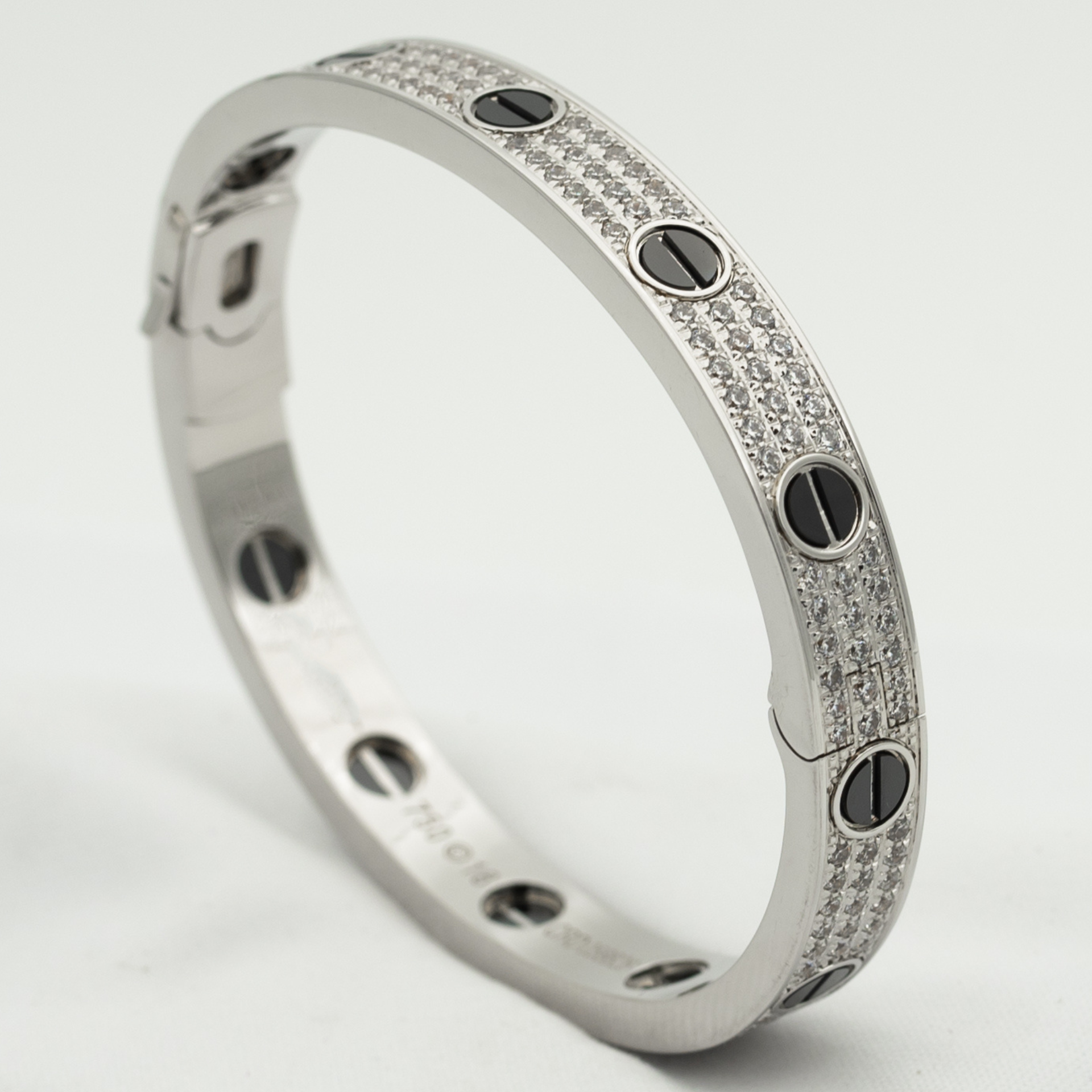 CARTIER LOVE BRACELET 6.1MM DIAMOND-CERAMIC