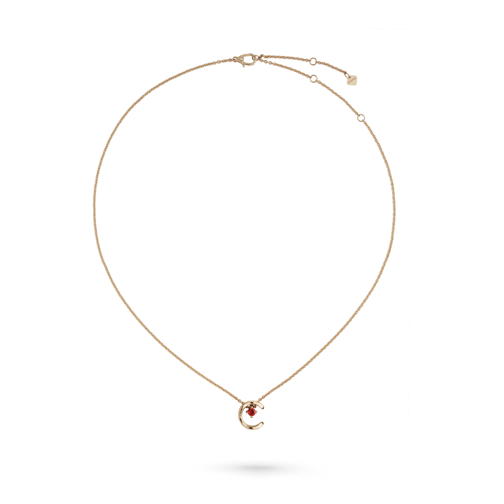 Chanel Coco Necklace Ruby Beige Gold