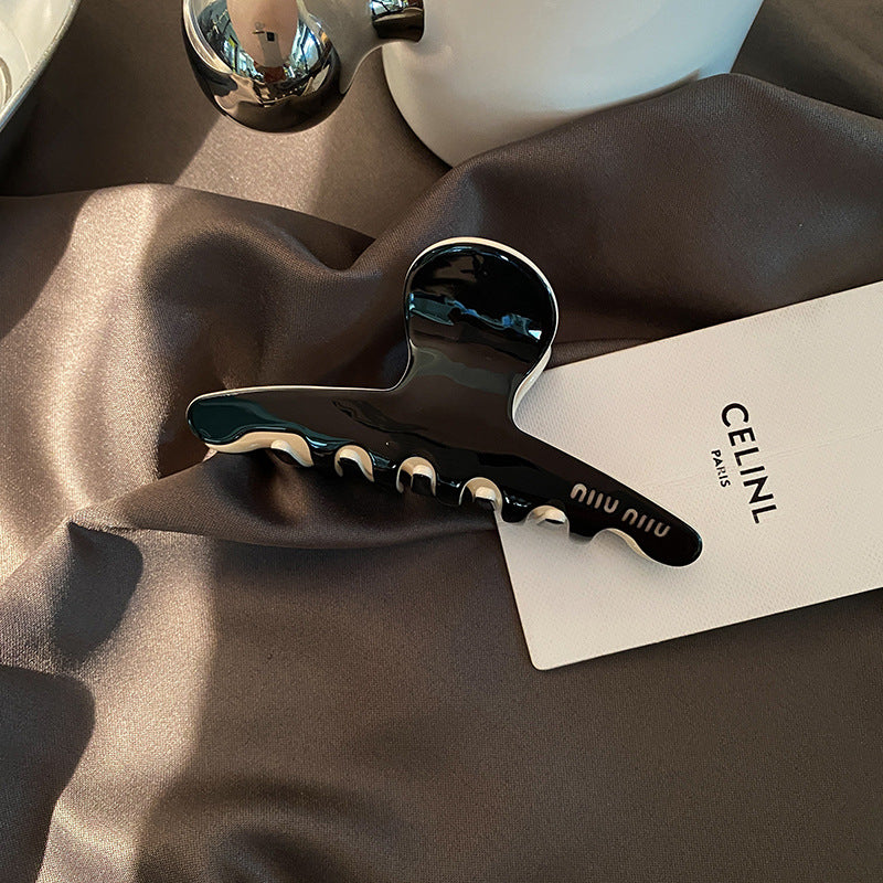 Miu Miu Black White Hair Claw