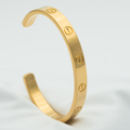 CARTIER LOVE BRACELET 6.1MM OPEN CUFF GOLD