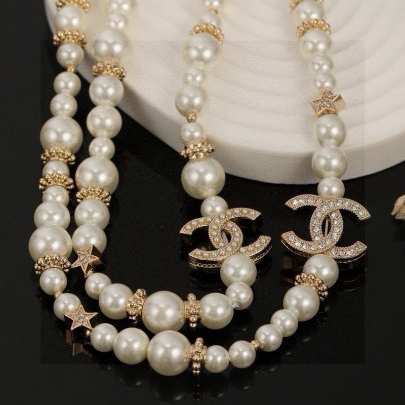 18K  Chanel 26C Long Pearl Necklace